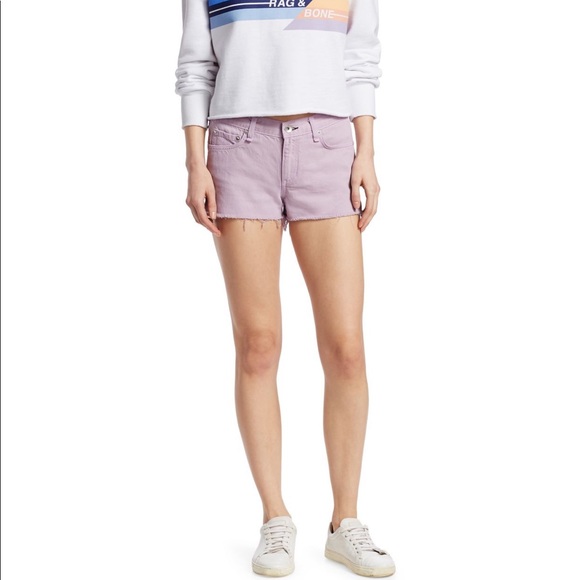 rag & bone Pants - Rag & Bone Cut Off Denim short - Lilac